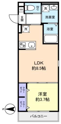 ｒｏｂｏｔ ｈｏｍｅ 前原Ⅱ 303の写真