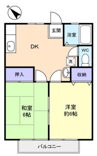 若葉ハイツ 101の写真