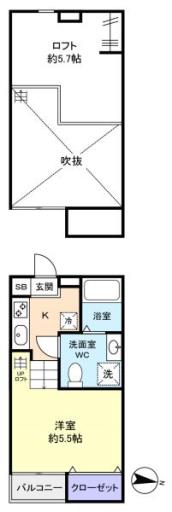 Ｌａ Ｖｅｒｉｔａ勝田台（ラヴェリタカツタダイ） 201の写真