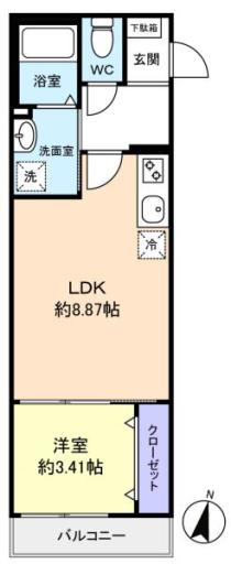 ＤｏｍｕｓＦｅｌｉｃｉｔａｓ勝田台（ドムスフェリキタス） 205の写真