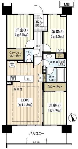 ルフォンソレイユ船橋美し学園 7Fの写真