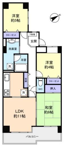 クレセントコート津田沼 303の写真