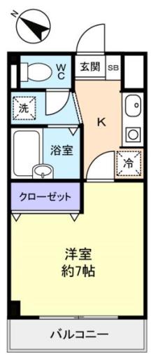 グランピエールＫ６（ケーロク） 206の写真