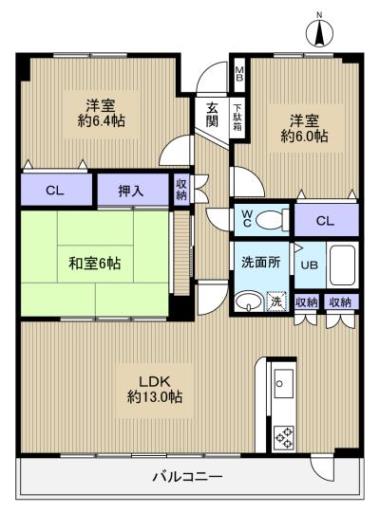 Ｃｏｚｙ緑が丘Ａ棟 202の写真