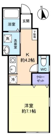 クレアシオン八千代台西Ａ棟 101の写真