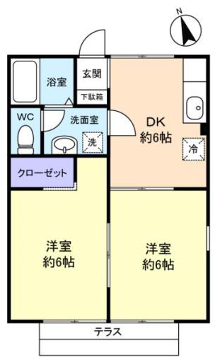 アゼリアＢ棟 101の写真