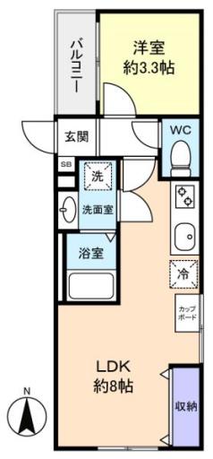 ＲＥＶＥＮＥ習志野 305の写真
