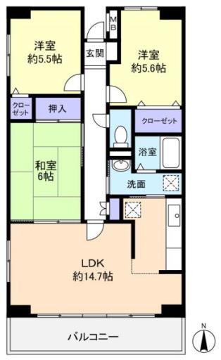 ルーチェ緑が丘Ｂ棟 320の写真