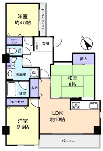 クレセントコート津田沼 106の写真